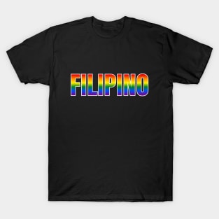 Rainbow Filipino LGBTQ Pride T-Shirt